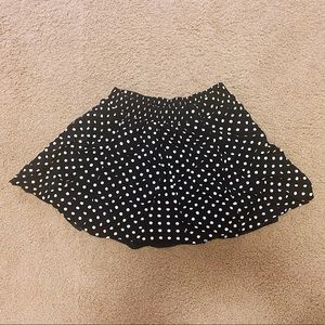 Bershka Polka Dot-Print Mini Skirt